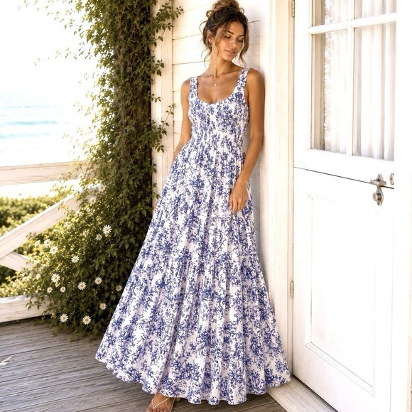 Anthropologie Dresses & Skirts - Anthropologie Meadow Rhodes Medium Maxi Dress Cottage Romantic Coquette Feminine